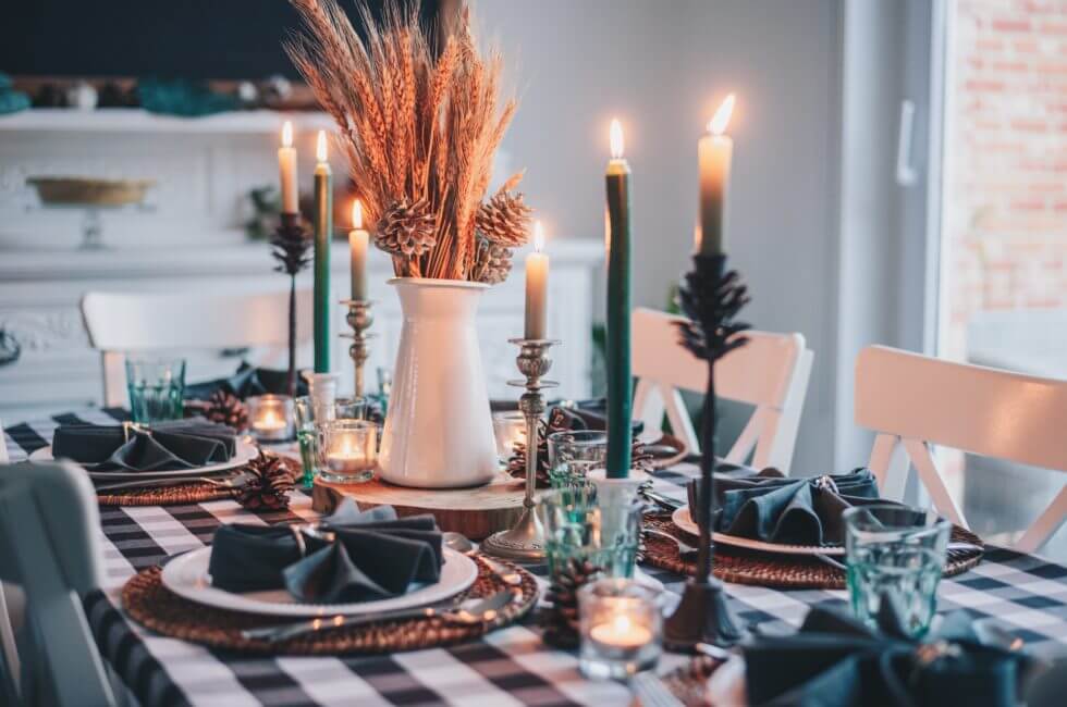 How To Set a Thanksgiving Table in Warm Fall Colors - Sanctuary